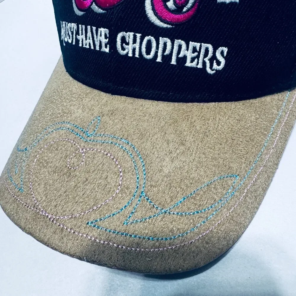 Wicked Woman Choppers Black Hat Cap WWC motorcycle baseball cap One Size New